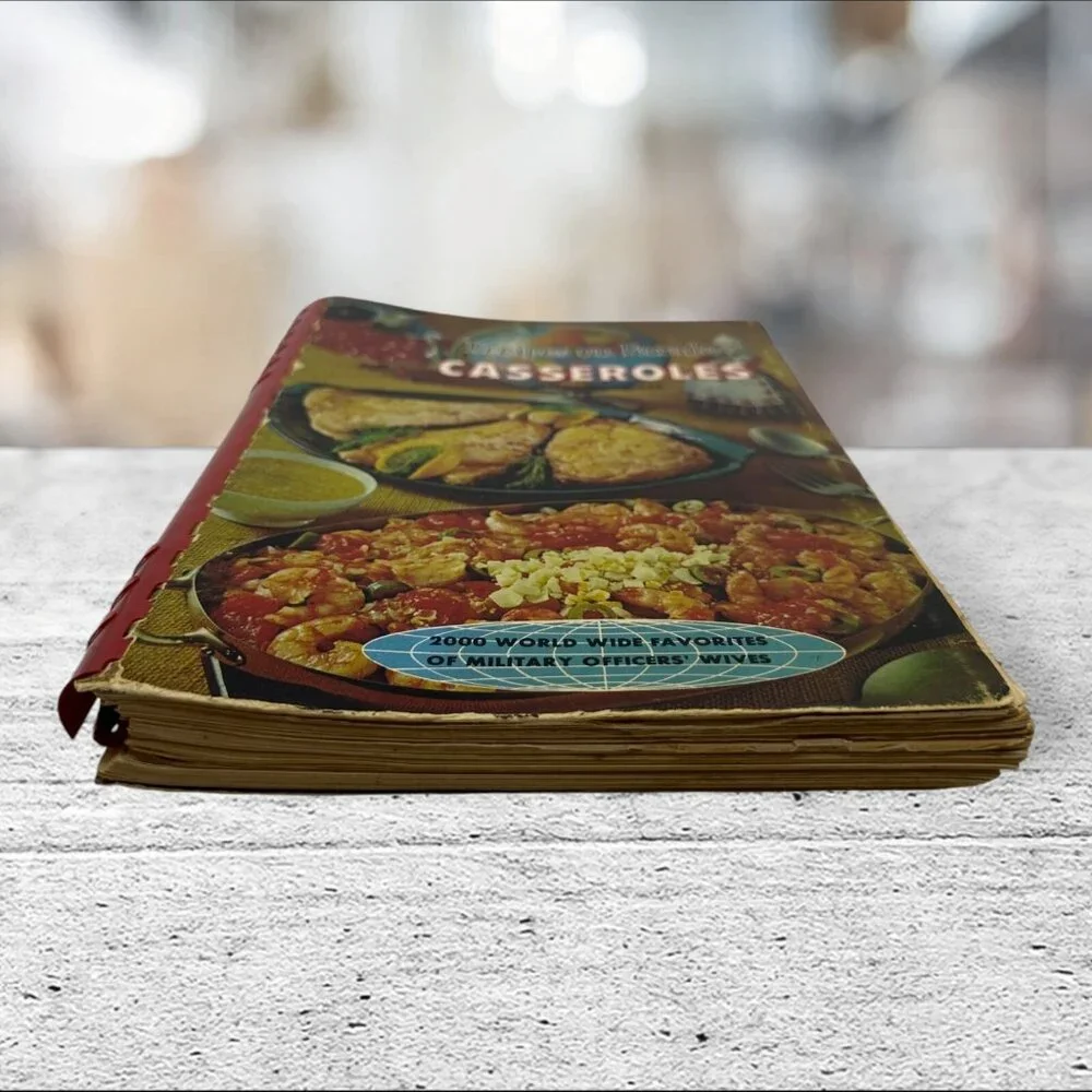 Vintage‎ Recipes On Parade CASSEROLES International Military Wives Cookbook VTG
